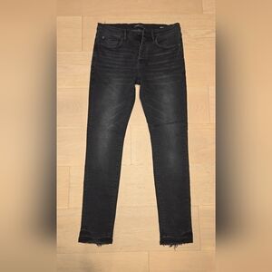 Purple Brand Jeans Men's Size 31 "Mid Wash Black' Skinny Button P001